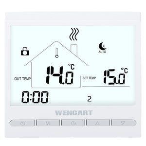 Thermostat tactile programmable Wengart WG372, AC230V 3A