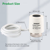 Wengart Thermal Actuator WG2209, 100Pack AC230V for Floor Heating System with Room Temperature Control Normally Open