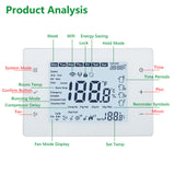 Wengart Heat Pump Thermostat WG808,24V Line Voltage