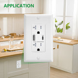 Wengart 20A USB Outlet PD20W,Type A&Type C PD3.0 QC3.0