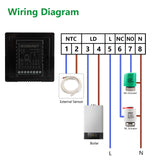 Wengart Room thermostat WG808, 10A,Water Heating