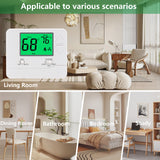 Wengart Non-Programmable Thermostat for Home,1 Heat/1 Cool with LCD  Green Backlight Screen,Compatible with Single Stage Systems