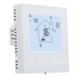 Wengart Home-Thermostat, programmierbar, WG603, AC90–240 V, max. 3 A, Touchscreen-LCD-Display, funktioniert für Fußbodenheizung, weiß