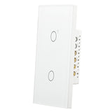 Wengart Smart Wall Touch Light Switch 2.4GHz WiFi AC125V 10Amp,2Gang White