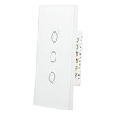 Wengart Smart Wall Touch Light Switch 2.4GHz WiFi AC125V 10Amp,3Gang White