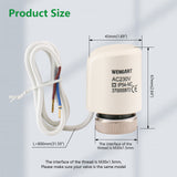 Wengart Electric Thermal Actuator WG37,100Pack 2 Wire Normaly Closed AC230V M30x1.5 for Underfloor Heating Manifolds