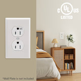 Wengart 15Amp Wall Outlet,10Pack AC125V,Tamper Resistant&Weather Resistant