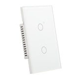 Wengart Smart Wall Touch Light Switch 2.4GHz WiFi AC125V 10Amp,2Gang White