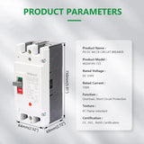 Wengart Circuit Breaker WGM1PV-125,2P,DC500V 100A