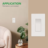 Wengart 4-Way Decorator Wall Light Switch,120/277V 15A