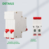 Wengart DC Miniature Circuit Breaker,2P 500V