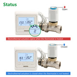 Wengart Thermal Actuator WGD06,100Pack AC230V for Floor Heating System with Room Temperature Control Normally Closed