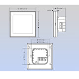 Thermostat tactile programmable Wengart WG372, AC230V 3A