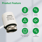 Wengart Thermal Actuator WG2209, 100Pack AC230V for Floor Heating System with Room Temperature Control Normally Open