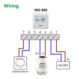 Wengart Thermal Actuator WG2209, 100Pack AC230V for Floor Heating System with Room Temperature Control Normally Open