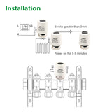 Wengart Thermal Actuator WG2209, 100Pack AC230V for Floor Heating System with Room Temperature Control Normally Open