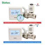 Wengart Thermal Actuator WG2209, 100Pack AC230V for Floor Heating System with Room Temperature Control Normally Open