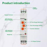 Wengart Delay Time Relay TBT7-A1,10 Functions Time Relay,1SPDT