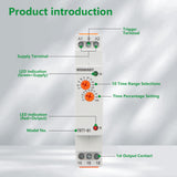 Wengart Delay Time Relay TBT7-B1,Delay On 1SPDT