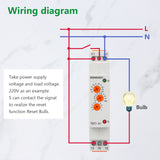 Wengart Delay Time Relay TBT7-A1,10 Functions Time Relay,1SPDT