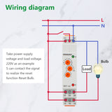 Wengart Delay Time Relay TBT7-A2,10 Functions Time Relay,2SPDT