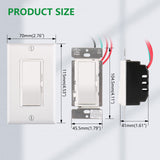 Wengart Dimmer Switch,Single Pole/3-Way