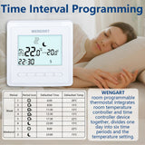 Wengart Weekly Programmable Thermostat WG306,AC230V 3A