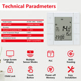 Wengart Room Thermostat WG352,AC230V Glass Touch Screen,3A