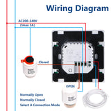 Wengart Weekly Programmable Thermostat WG306,AC230V 3A