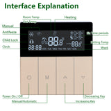 Wengart Digital Thermostat WG351,AC230V Touch Button,3A