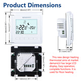 Wengart Weekly Programmable Thermostat WG306,AC230V 3A