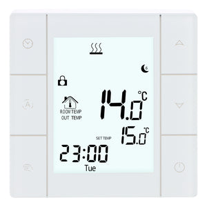 Wengart Room Thermostat WG352,AC230V Glass Touch Screen,3A