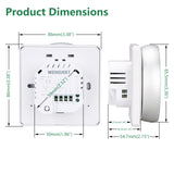 Wengart Home Thermostat Controller WG312,AC230V Max3A