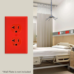 Wengart Hospital Grade Outlet,Duplex Receptacle,20Amp 125V