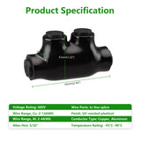 Wengart Insulated Inline Splice Connector Allen Hex Electric Connector and Cable Connector CU9AL #2