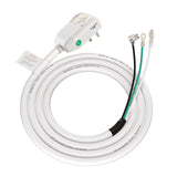 Wengart LCDI Power Cord Plug NEMA5-15P Air Conditioning Extension Cable AC120V 60Hz Leakage Current Detection Interrupter UL listed White