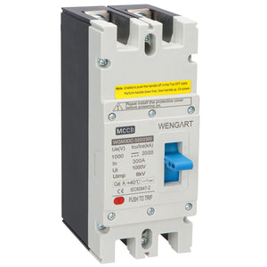 Wengart MCCB WGM3DC-320,PV Circuit Breaker DC1000V 2P 300A