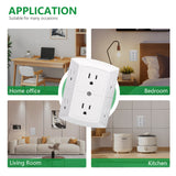 Wengart Multi Plug Outlet Extender AC125V 15Amp 6 Outlet Extender