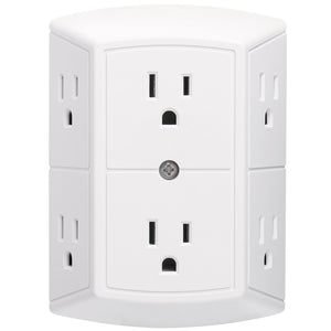 Wengart Multi Plug Outlet Extender AC125V 15Amp 6 Outlet Extender