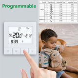 Wengart Programmable Touch Thermostat WG356,AC230V 3A,White