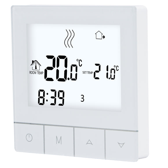 Wengart Programmable Touch Thermostat WG356,AC230V 3A,White