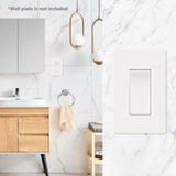 Wengart Rocker Decorator Paddle Light Switch,10Pack,Single Pole/3 way/4way,15Amp,120/277V,Quick Push-in & Side Wired,On/Off Wall Switch,UL Listed, White
