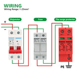 Wengart DC Photovoltaic Surge Protector Device,2P/3P DC500V/1000V