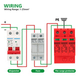 Wengart DC Photovoltaic Surge Protector Device,2P/3P DC500V/1000V