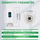 Wengart Zigbee Radiator Thermostat TRV-602,M30x1.5,eWeLink,Directly connect to Alexa