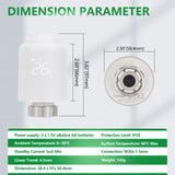 Wengart Zigbee Radiator Thermostat TRV-601,M30x1.5,eWeLink,Directly connect to Alexa