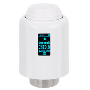 Wengart Zigbee Radiator Thermostat TRV-602,M30x1.5,eWeLink,Directly connect to Alexa