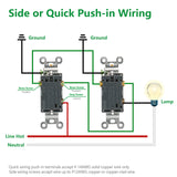 Wengart 3-Way Toggle Light Switch,15Amp 120Volt