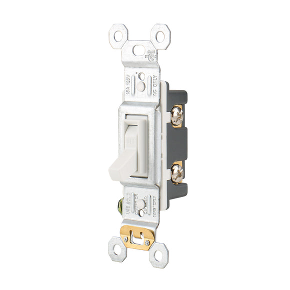 Wengart Toggle Light Switch,120V 15Amp,Single Pole