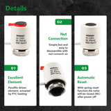 Wengart Plug Thermal Actuator WG2212, 100Pack,AC230V for Floor Heating System with Room Temperature Control Currentless Closed
